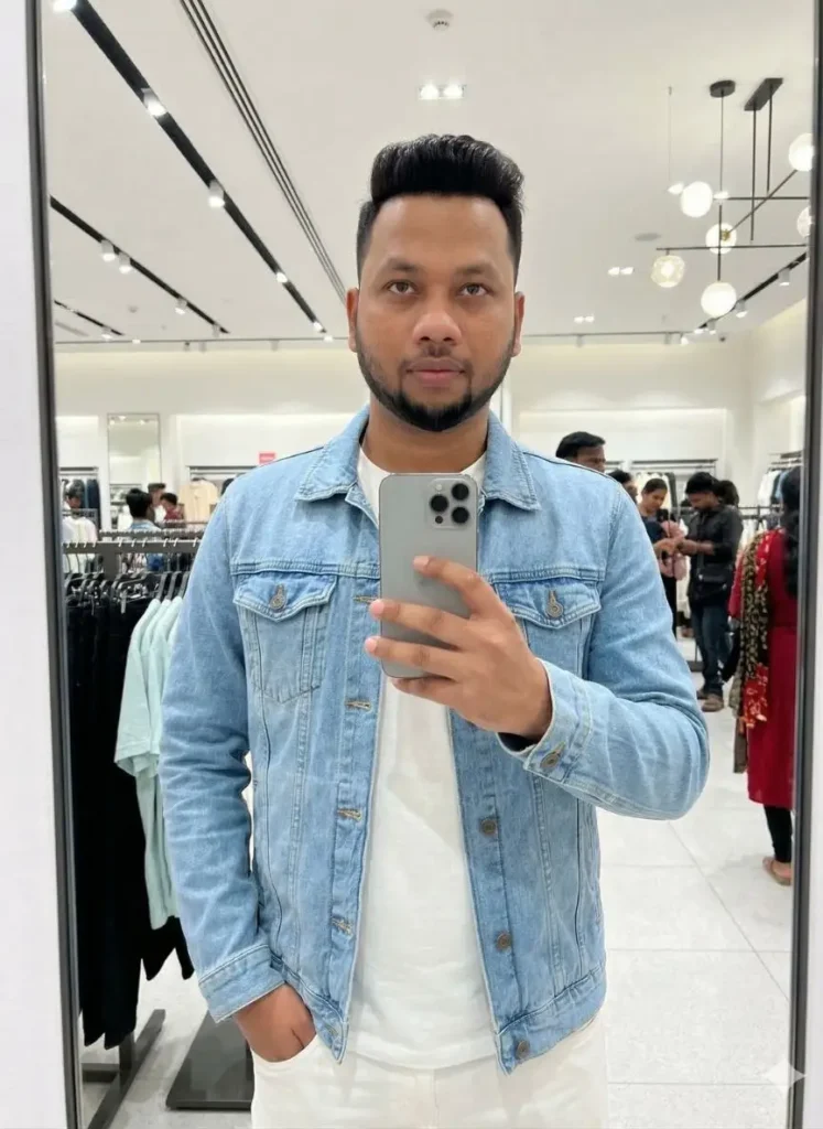 Mirror Selfie AI Photo Prompt for Boys