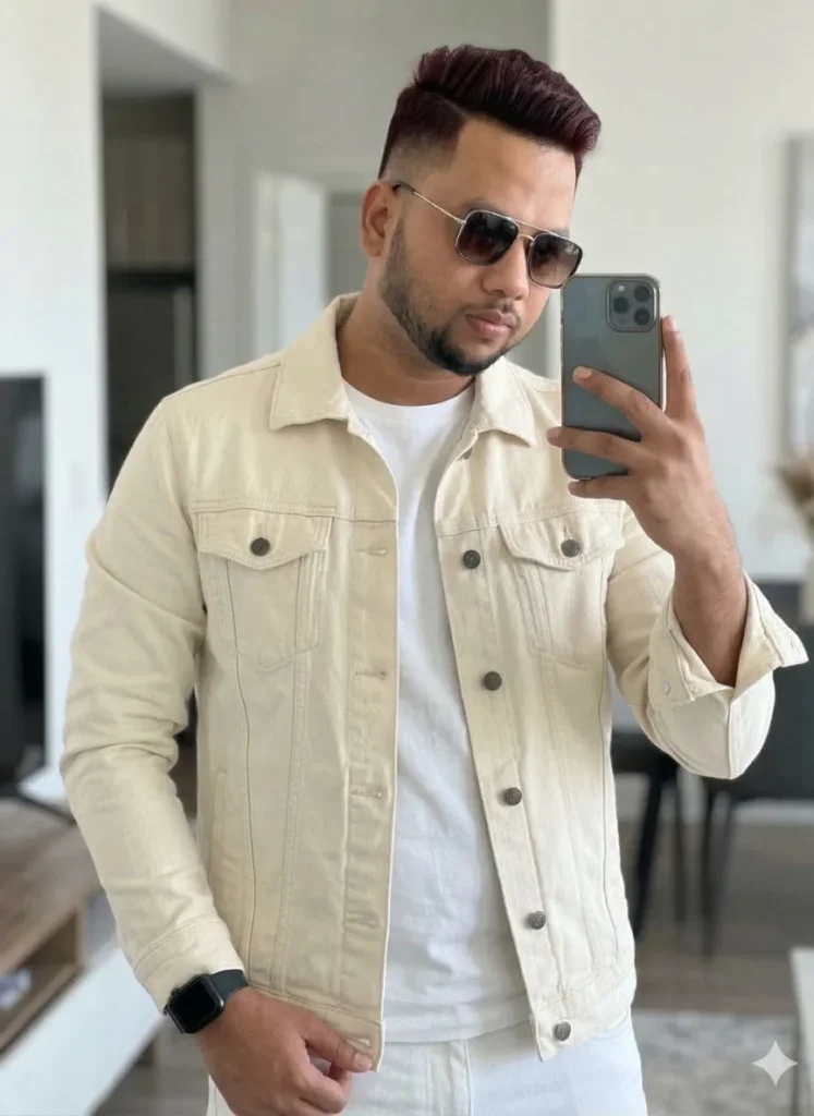 Mirror Selfie AI Photo Prompt for Boys