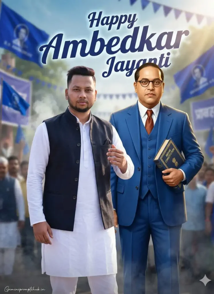 Baba Saheb Ambedkar AI Photo Prompt for Boy