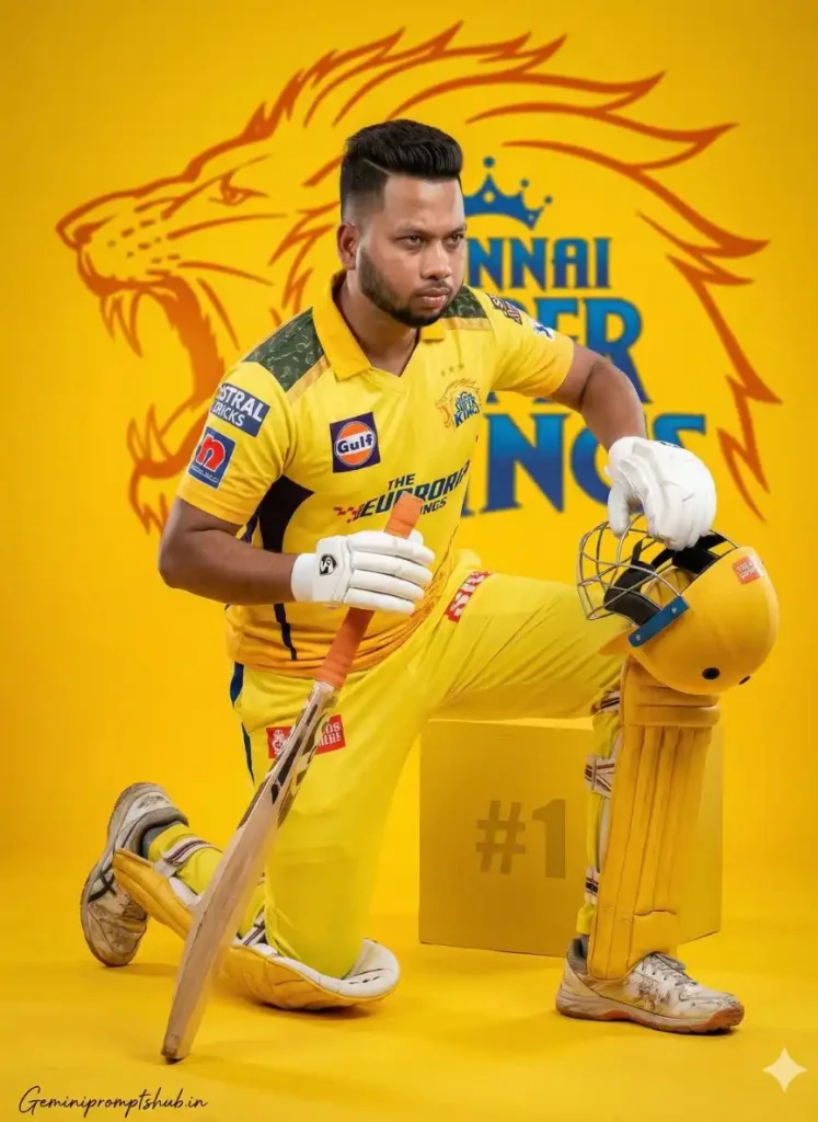 CSK Jersey AI Photo Editing Prompt 1