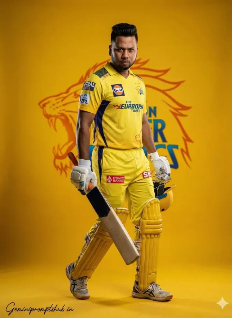 CSK Jersey AI Photo Editing Prompt