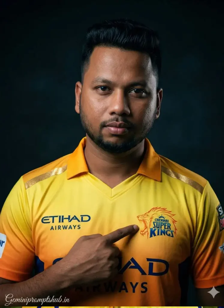 CSK Jersey AI Photo Editing Prompt