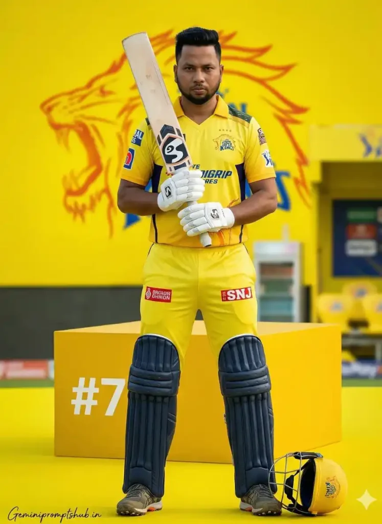 CSK Jersey AI Photo Editing Prompt