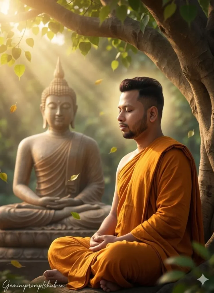 Gautam Buddha Photo Prompt