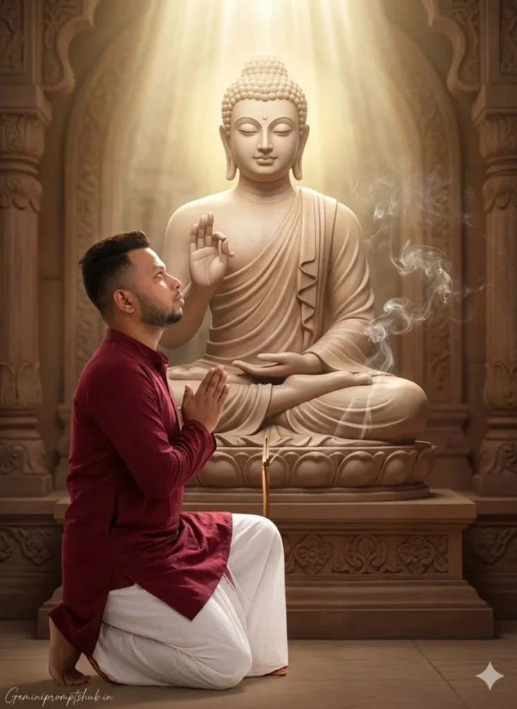 Gautam Buddha Photo Prompt