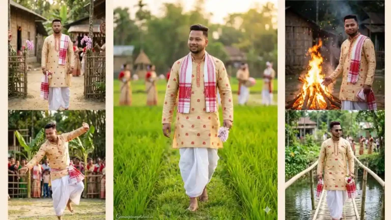 Gemini Bohag Bihu photo AI prompt