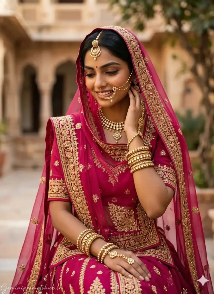 Rajasthani dress photo prompt