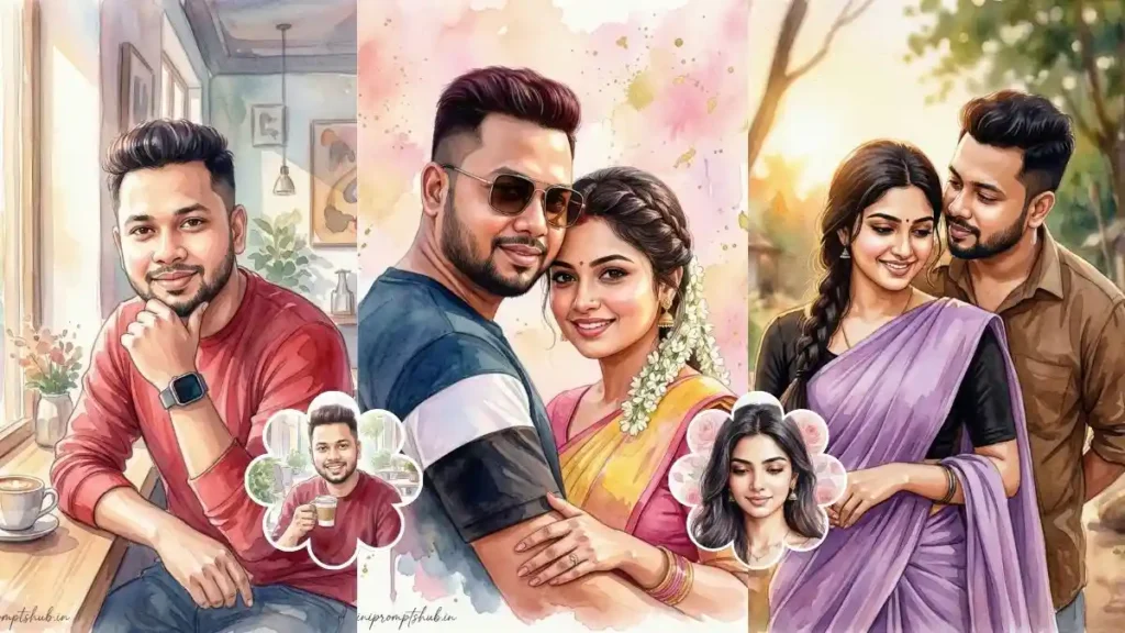 watercolor style ai photo prompt