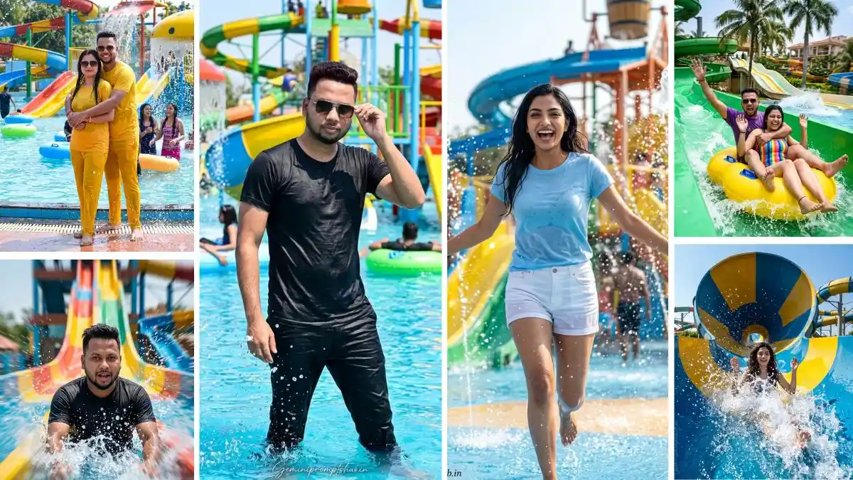 Waterpark Photo Editing Prompt