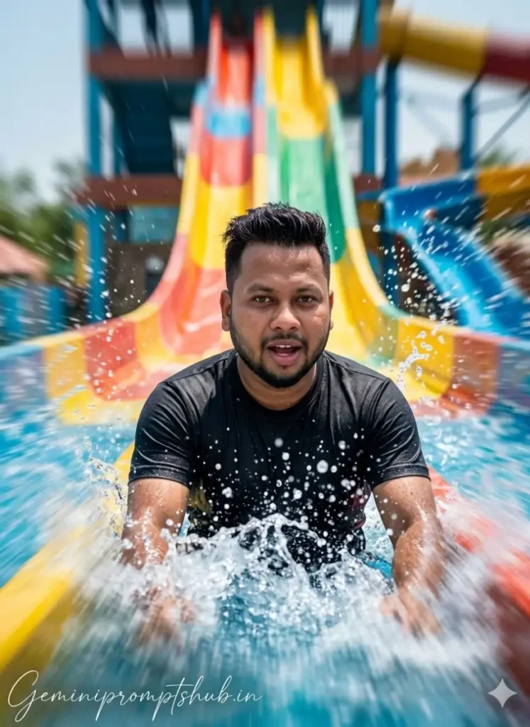 Waterpark Photo Editing Prompt