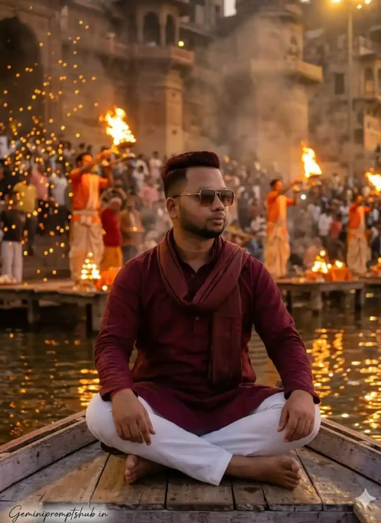 banaras ganga ghat photo prompts