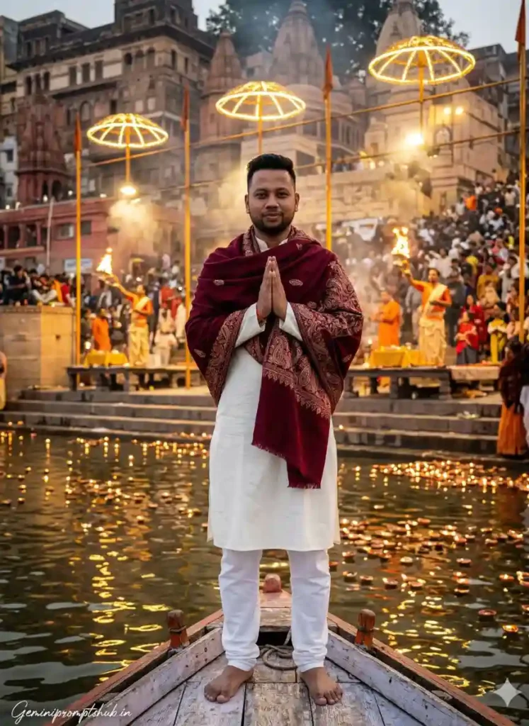 banaras ganga ghat photo prompts
