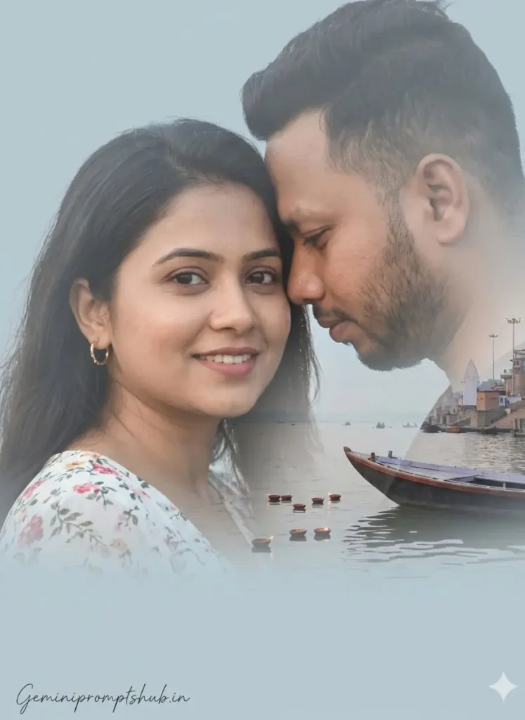 cinematic double exposure couple photo prompts