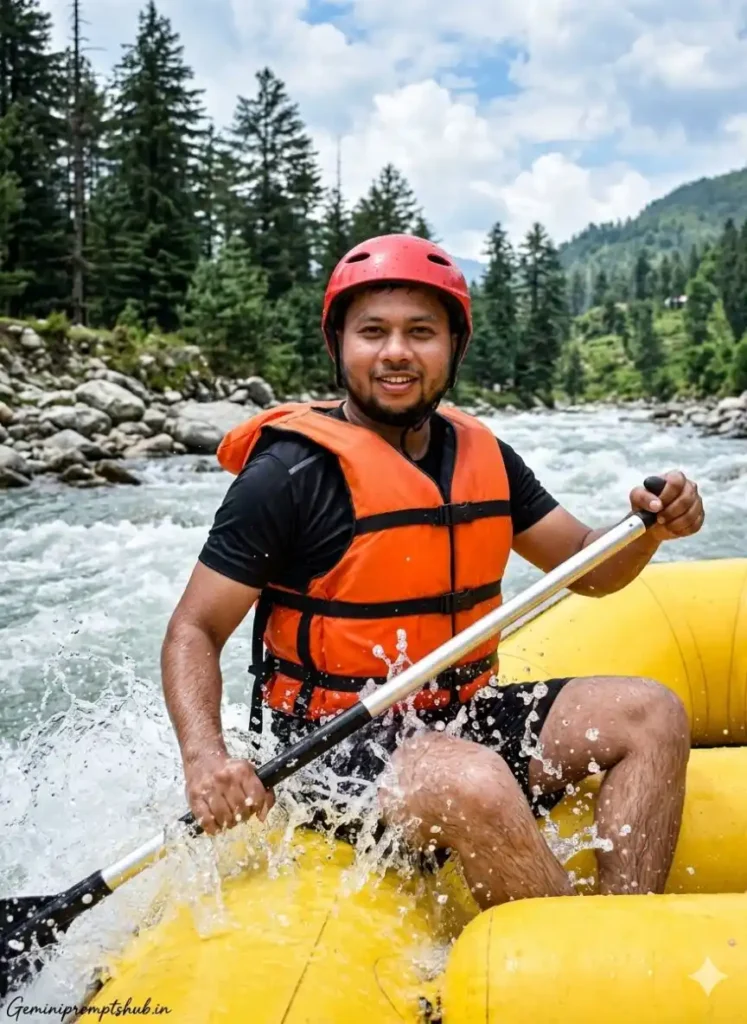 river rafting photo prompt