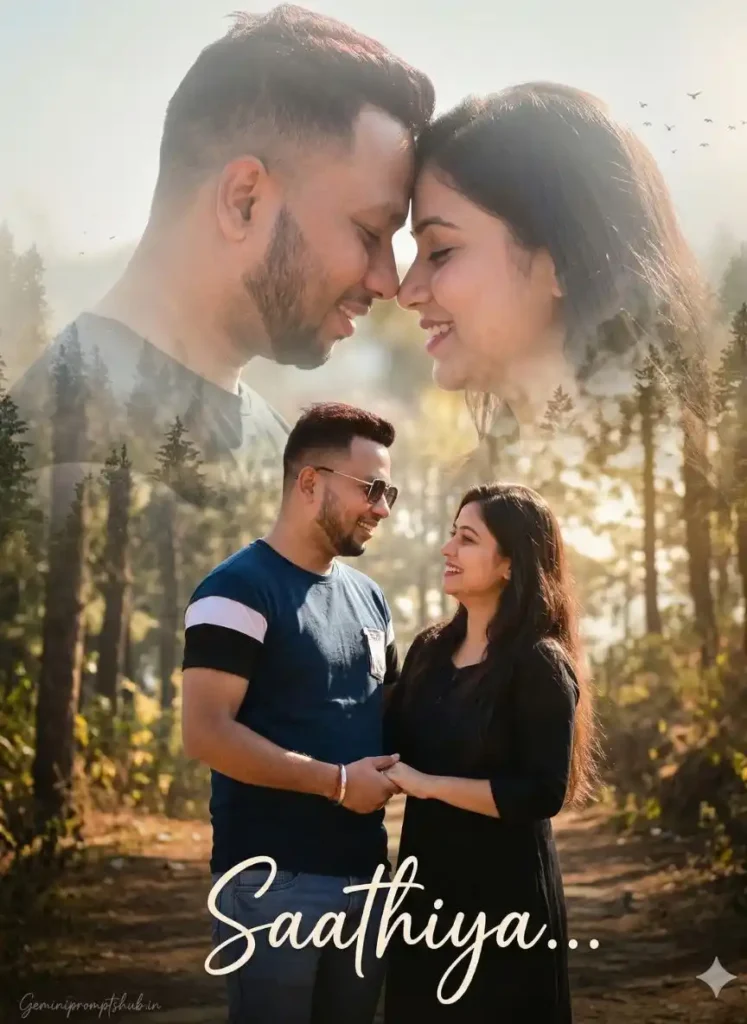 romantic couple movie poster ai prompt 6