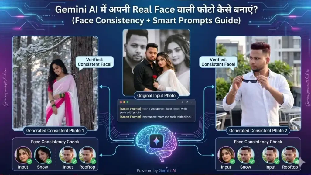 Gemini AI me real face photo kaise banaye
