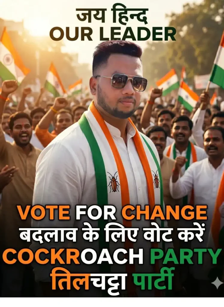 Cockroach Janta Party AI Prompt