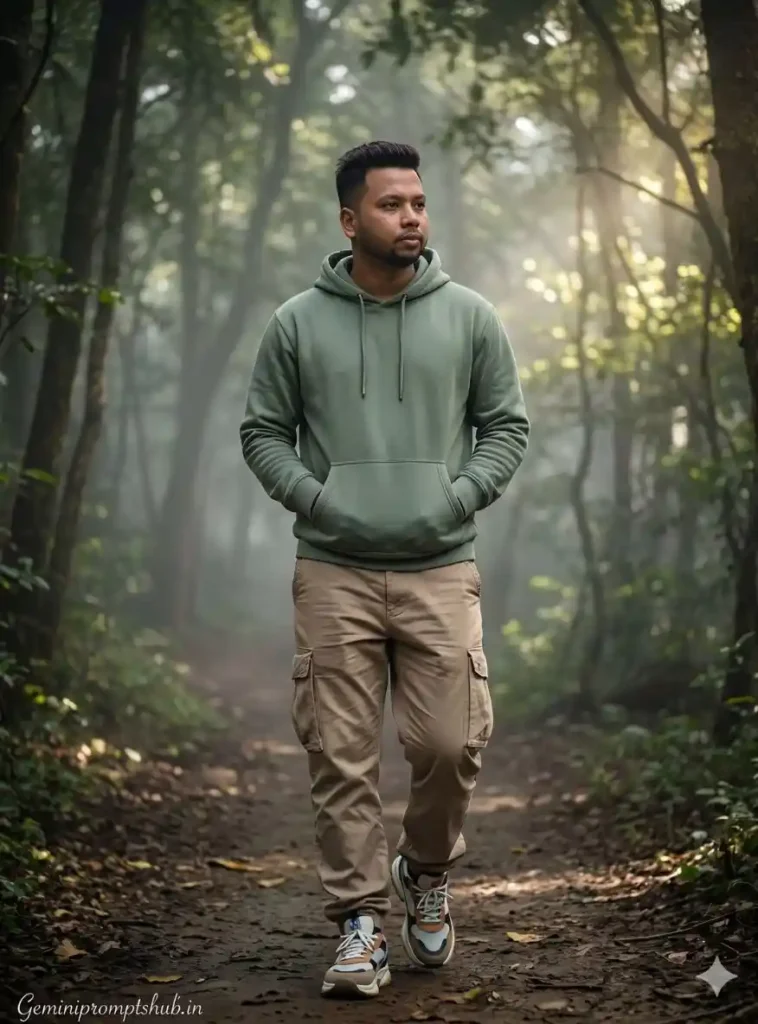 Gemini Foggy Forest Photo Prompt HD