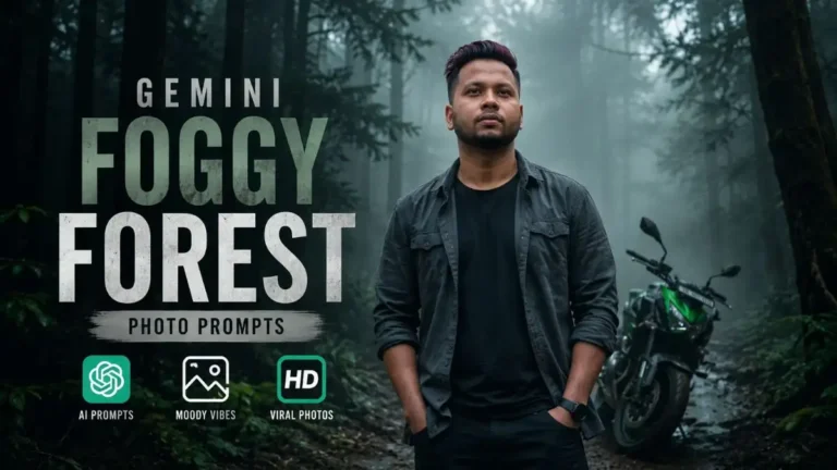 Gemini Foggy Forest Photo Prompt HD