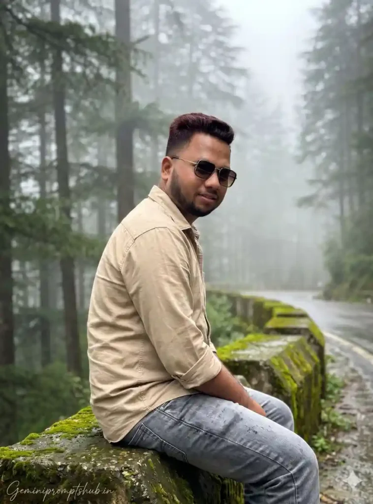Gemini Foggy Forest Photo Prompt HD