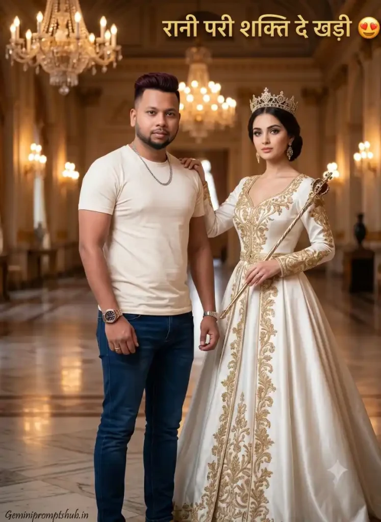 He Rani Pari Shakti De Khari Viral Photo Prompt
