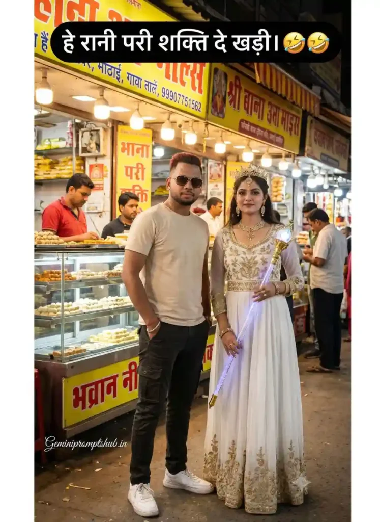 He Rani Pari Shakti De Khari Viral Photo Prompt