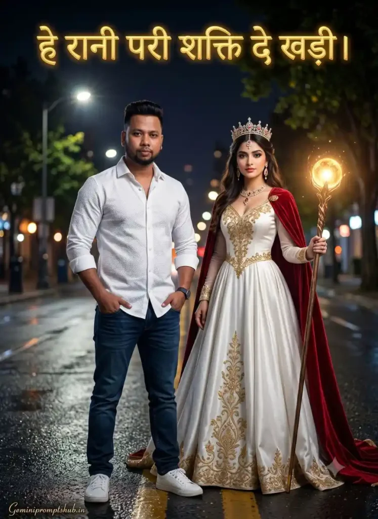 He Rani Pari Shakti De Khari Viral Photo Prompt