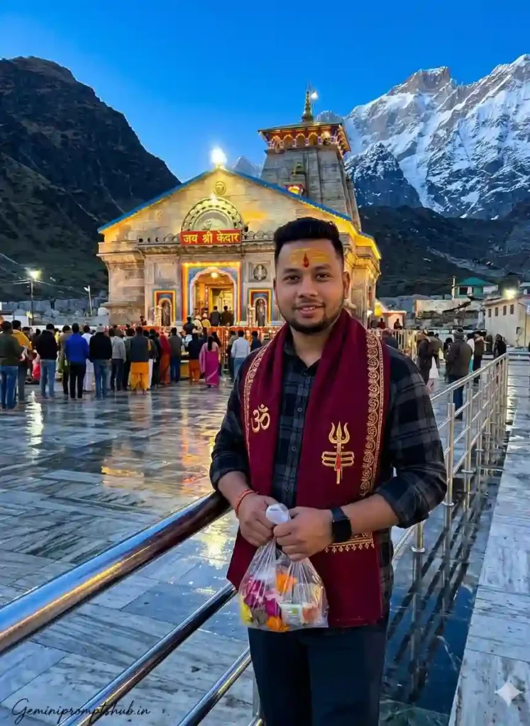 Kedarnath Trip AI Photo Editing Prompts For Boys