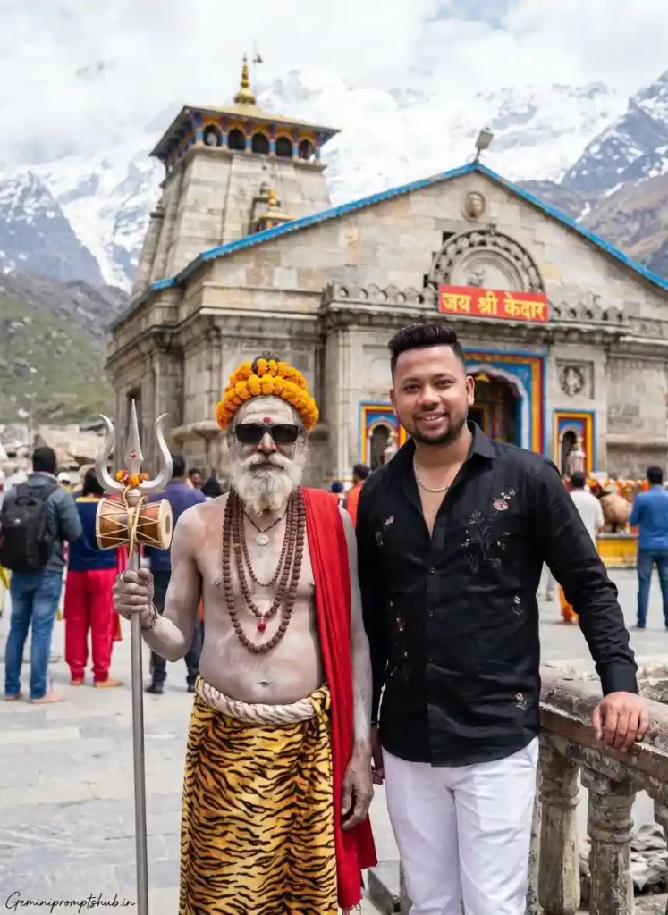 Kedarnath Trip AI Photo Editing Prompts For Boys