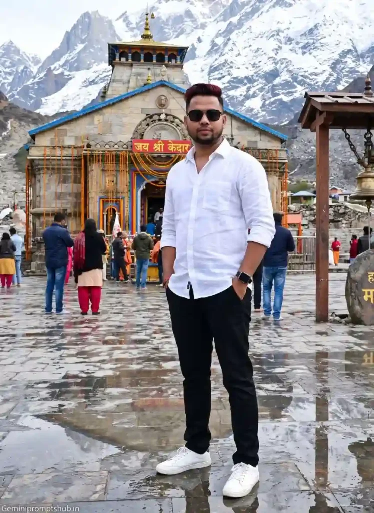 Kedarnath Trip AI Photo Editing Prompts For Boys