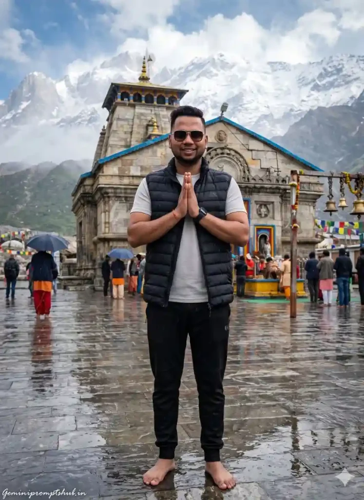 Kedarnath Trip AI Photo Editing Prompts For Boys
