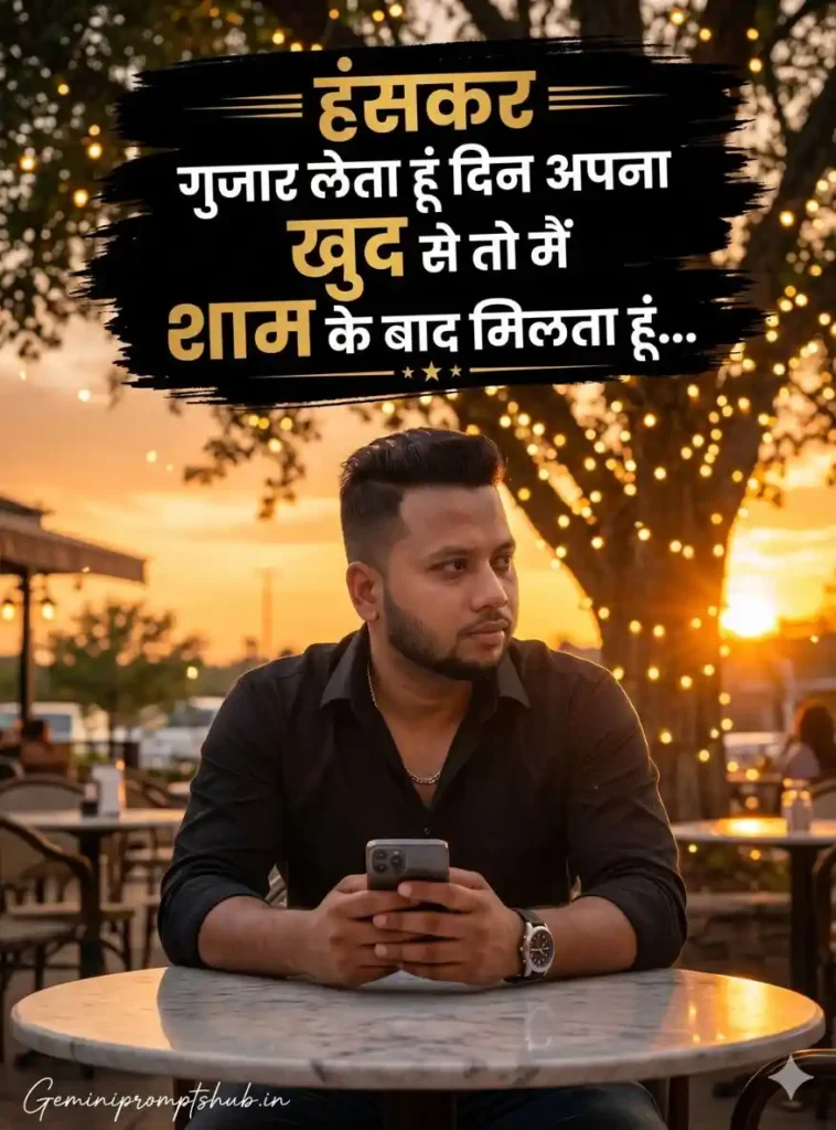 Viral Instagram Attitude AI Realistic Digital Poster Prompt