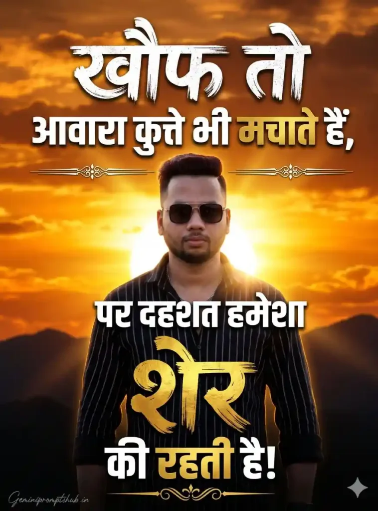 Viral Instagram Attitude AI Realistic Digital Poster Prompt