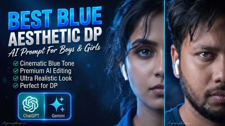 Blue Aesthetic DP Editing ChatGPT Viral Prompt