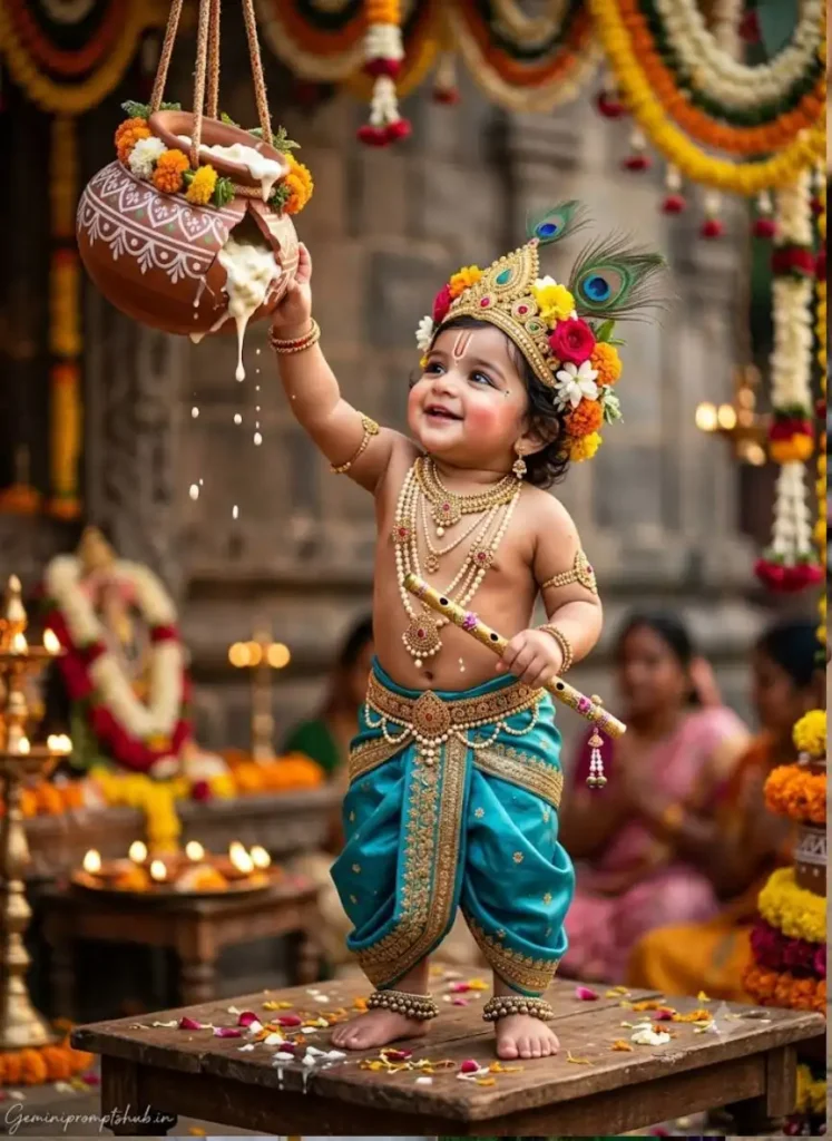 Krishna Janmashtami AI Photo Prompts 